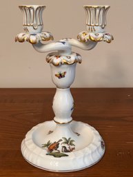 Herend Porcelain Hand Painted Rothschild Candle Stick Holder