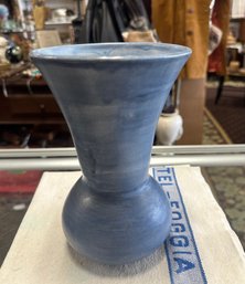 A Beautiful Matte Blue Vase. RC/C5