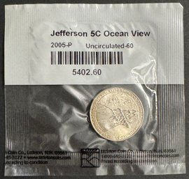 2005-P Uncirculated Ocean View Nickel In Littleton Package