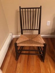 Vintage Shaker Rocking Chair With A Canned Seat