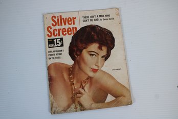 Vintage 1953 Silver Screen Magazine With Ava Gardner On Cover