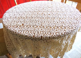 Vintage Crochet Tablecloth