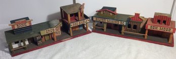 Vintage Wood Old West Town Playset  (local Pickup Only)