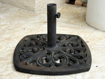 A Cast Iron Umbrella Base