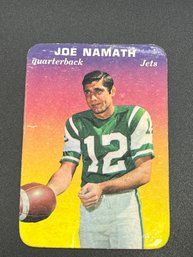 1970 Topps Glossy Football Joe Namath Hall Of Famer