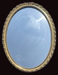 Large Oval Giltwood Mirror
