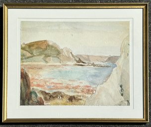 A Beautiful Watercolor By Barbara Weiss, Floated On Frame