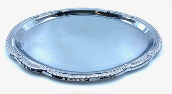 Vintage Silverplated Oval Serving Tray