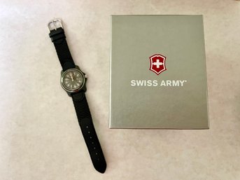 Swiss Army Victorinox Black Dial Watch, Model 24379