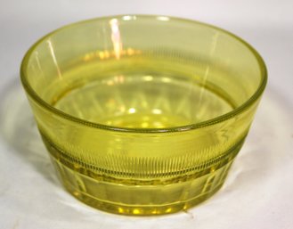 Antique Cut Glass Uranium Glass Cut Glass Finger Bowl