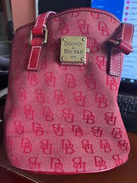 Dooney And Bourke Red Crossbody Bucket Bag