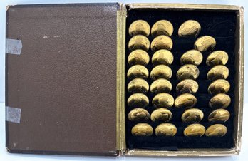 Brass Presidential Medal Coin Set  From Washington To FDR In Original Case (2 Medals Missing)