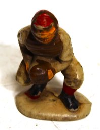 Vintage Rubber Figure Baseball Player Catcher