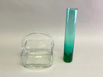 Pair Of Glass Pieces