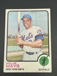 1973 Topps Willie Mays Hall Of Famer