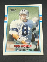 1989 Topps Traded Troy Aikman Hall Of Fame Rookie Card