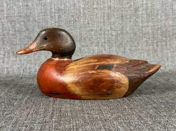 A Vintage Handcrafted Duck Decoy