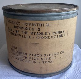 Old Stanley Industrial Barrel With Lid