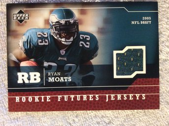 2005 Upper Deck Rookie Futures Ryan Moats Jersey Relic Card - K