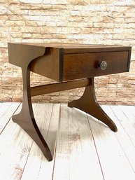 Vintage MCM Kroehler Custom Kraft Single Drawer Accent Table / Nightstand