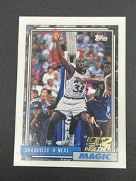 1992 Topps Shaquille ONeal Hall Of Fame Rookie Card