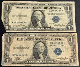 2 Silver Certificates 1935-C, 1935-D