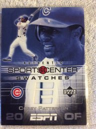 2005 Upper Deck Sportscenter Swatches Corey Patterson Jersey Relic Card - K