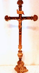 Vintage Brass Church Altar Cross