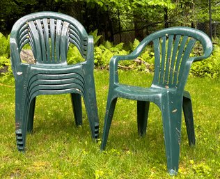 6 Acrylic Outdoor Chairs