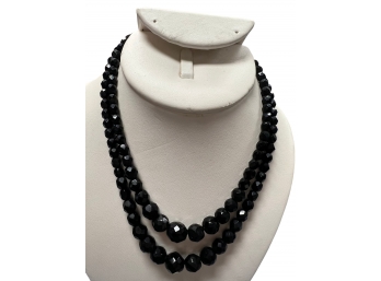 Black Crystal Necklace