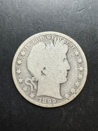 1899 Barber Silver Half Dollar