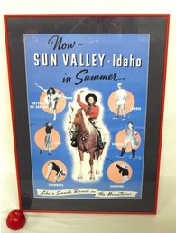 Sun Valley Resort Idaho Mid-century Advertising Poster