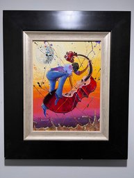 Marcus Glenn Framed Contemporary Art Print - Jazz Musician With Cello