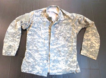 Vintage Military Camouflage Zipper Jacket Sz Med