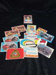 70s Motorcycle And TV Show Cards Lot 1