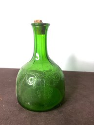 Green Glass Whitehouse Vinegar Bottle