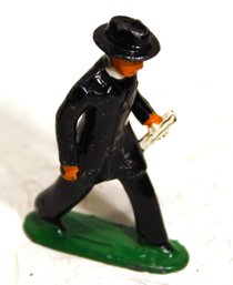 Vintage Manoiil Lead Figure Of A Minister Original Paint