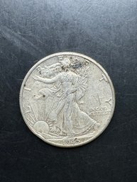 1945 Walking Liberty Silver Half Dollar