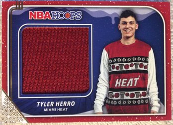 2019-20 Panini NBA Hoops Rookie Sweater Swatch Tyler Herro Relic Card - K