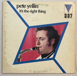 1973 White Label PROMO Pete Yellin - It's The Right Thing MRL397 VG Plus