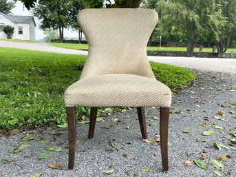 A Side Chair In Donghia Print Fabric