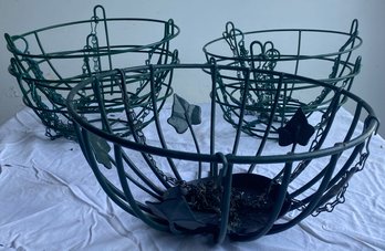 Five Hanging Plant Baskets