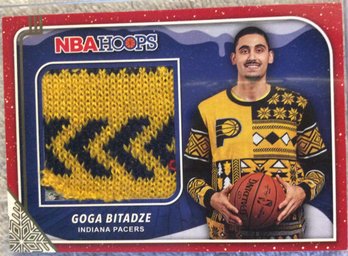 2019-20 Panini NBA Hoops Rookie Sweater Swatch Goga Bitadze Relic Card - K