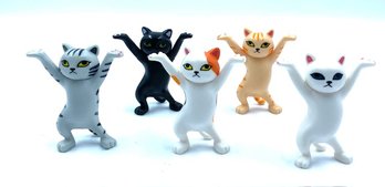 Grouping Of Vinyl Cat Figurines