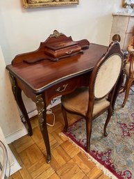 Antique Louis XV Style Writing Desk & Chair