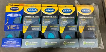 5 NEW Pair Of Dr Scholls Arthritis Insoles ~ Womens 6-10 ~