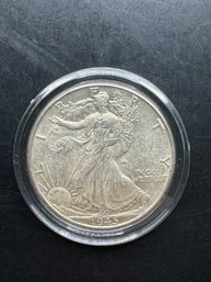 1945 Walking Liberty Silver Half Dollar