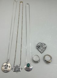 Lot Of Sterling & 925 Silver Jewelry