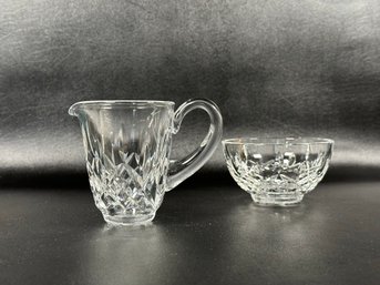 Vintage Waterford Crystal: Sugar & Creamer, Lismore Pattern