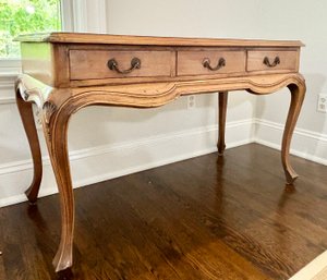 A Vintage Carved Mahogany French Provincial Console/Desk